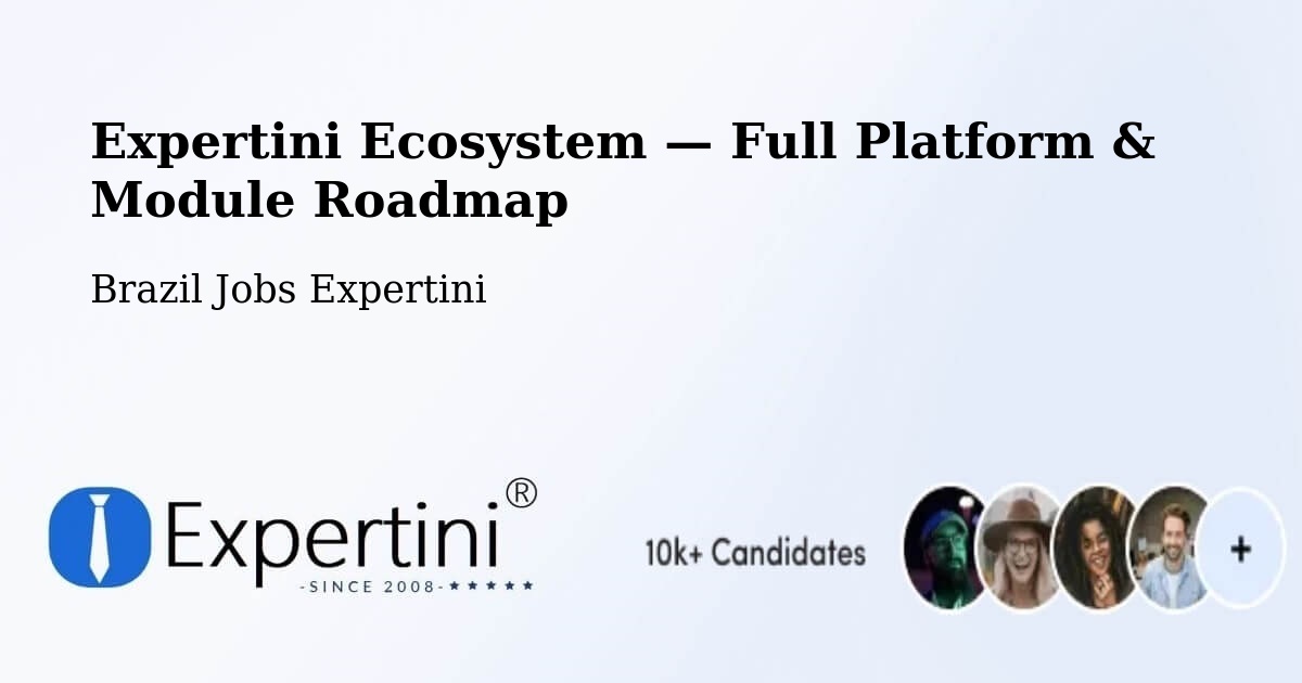 Expertini Ecosystem — Full Platform & Module Roadmap – Jericó